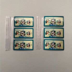 Official Disney World Character 3D Luggage Tags Set of 6